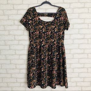 FOREVER 21 PLUS BLUE FLORAL DRESS